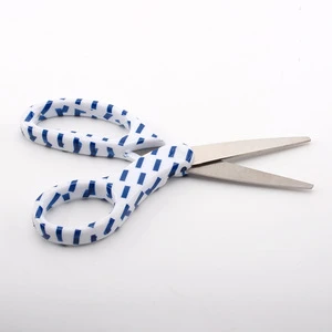 New coated handle scissors stainless steel household scissors multipurpose paper cutting office scissors