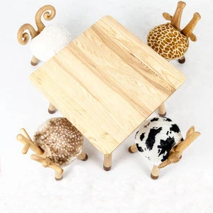 New design big lots kids furniture school desk and chair animal chair