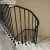 Import new design black color  metal curved stair railing kits  price for interior from China