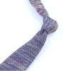 New design fashion Washable 100% polyester Solid color men&#x27;s knit tie