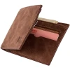 New Design ID Card Leather Wallet Men Coin Purse Wallet Young Students Hidden Leather Purse