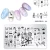 Import New Design Nail Stamping Plates Stainless Steel Manicuring Nail Art Image Printing Template from China