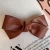 Import New Fashion PU Leather Bow Boutique Hair Barrettes  Hair Accessories Girls Ladies Women Hair Bows from China