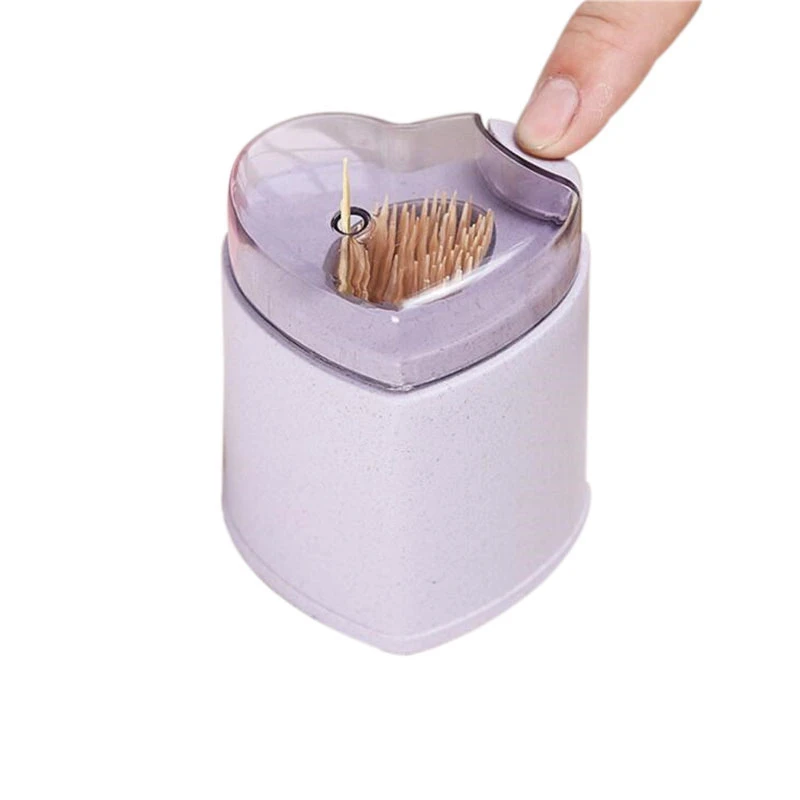 New Fashion Wheat Straw Automatic Toothpick Holder Container European Cute Style Home Decor Toothpick Storage Box H411
