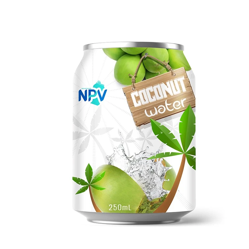 Fresh, Pure Coconut Water Canned 250ml From Vietnam