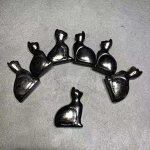 new product natural hand carved obsidian cat black crystal animal gifts crystal crafts for home decoration