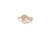 Import New products gold 18k cubic zirconia  rings jewelry irregular ring love lady ring from China