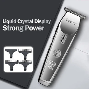 new silver color haircut machine barber clippers wireless quality engrave cordless electric professional hair trimmer