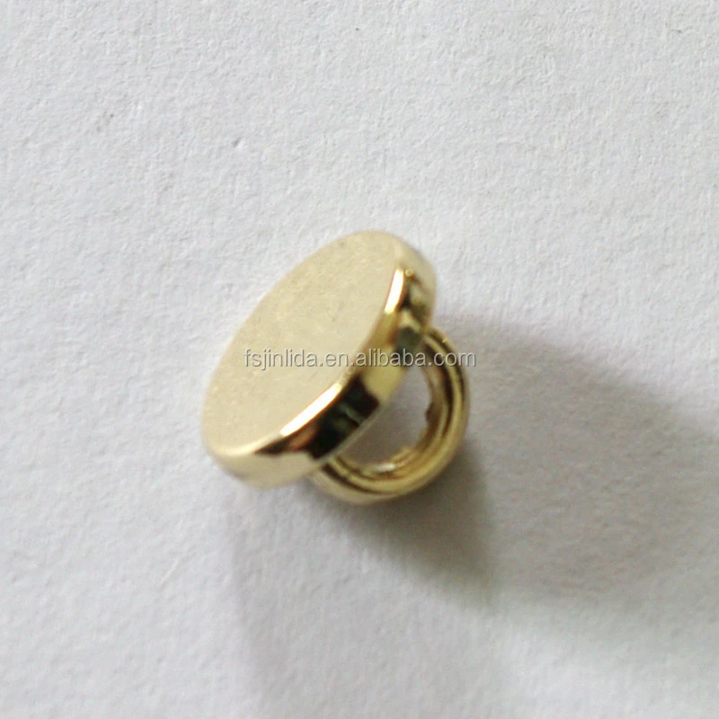 new style 8mm metal sew slip button for shirt button ,bulk sewing accessories metal buttons