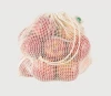 New style eco high quality food organic muslin net pouch produce,fruit vegetable reusable cotton net mesh shopping bag