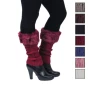 new winter boot cover stylish wool feeling furry leg warmer