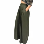 New Women Cheap Wholesale Factory Price New Women Fashion Street Long Wide Leg Pants Casual Flared Trousers Pants