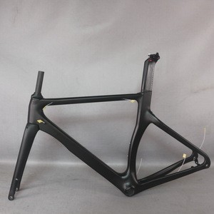 NEWEST cheaper  OEM Aero Road bike carbon fiber frame bicycle frame cycle Super Light frameset T700 black matte TT-X2