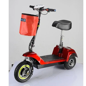 Newest folding 3 wheels handicap electric mobility scooter with seat