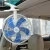 No noise dashboard fan dual head car cooling fan 12v auto car fan