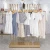 Import Nordic Gold Metal Tube Clothes Display Rack Stand Garment Store Hanger Frame from China