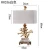 Import nordic modern hotel bedroom bedside table lamp decorate resin USB Lighting coral table lamp from China