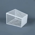 Nordic Office Metal Wire Mesh Trash Can Rectangle Waste Bin Metal Garbage Bins