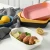 Import Nordic style Baking Dish Bowl Ceramic Plate Baking Dish Oven Creative Dish Household Color pan Microwave Oven Pots and pans from China