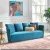 Import Nordic style cloth art sofa flannelette braid 3 people sitting room blue sofa from China