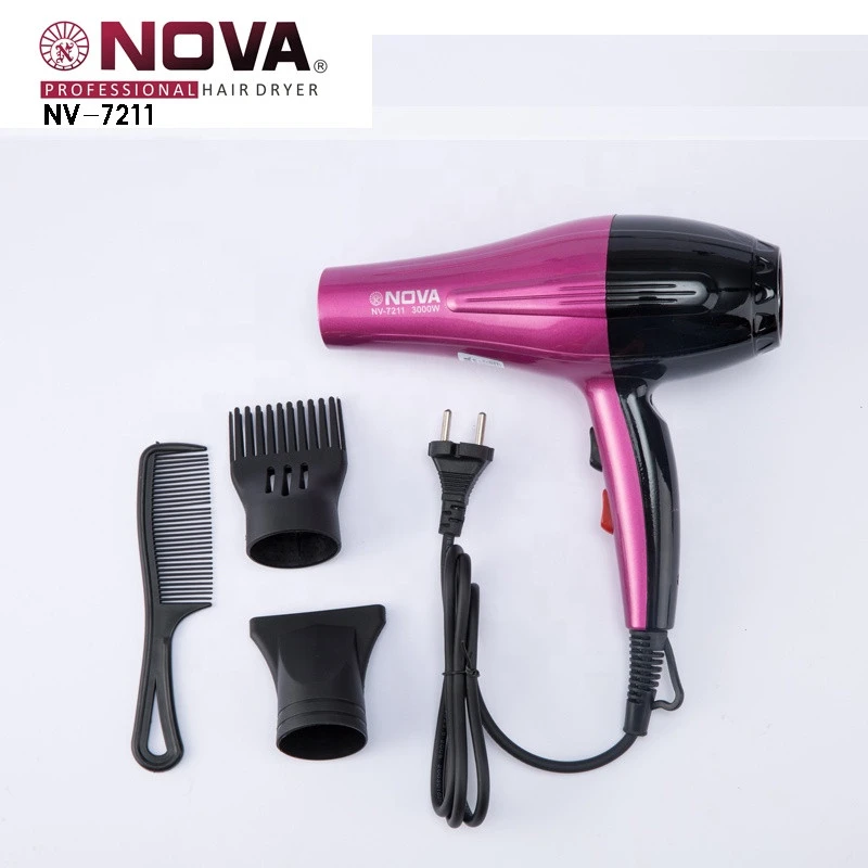 NOVA Professional Salon Hot Wind Professional  Electric Hot Selling Color Box Red Hair Dryer