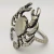 Import Novelty decorative coastal silver metal crab napkin ring from China