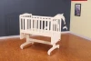 Nursery furniture sets wooden baby rocking crib manufacturers/baby cot