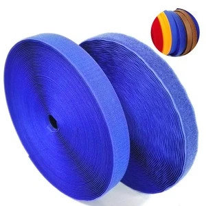 nylon polyester roll printed garment shoes bag cloth soft elastic hook loop Hook&loop hook and loop fastener tape strap