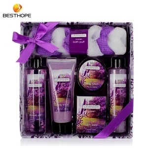 ODM OEM natural romantic elegance woman paper box aromatic bath gift set
