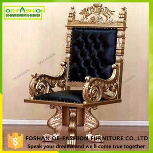 OE-FASHION Luxury cheap gold throne chairs, Wholesale king throne chair