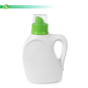 OEM 1000 ml liquid soap laundry detergent pe plastic bottle with cap