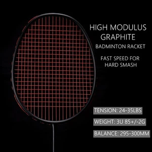 OEM  3U Professional Badminton Racket Lightweight  Head Heavy  35 Lbs High Tension  Offensive Type Badminton  Racket