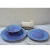 Import OEM High End Restaurant Wholesale Unbreakable Light Blue 12 Pcs Melamine Outdoor Dinnerware Set from China
