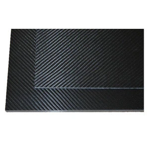 OEM High Strength 100% 3K  carbon fiber plain weave glossy or matte carbon sheet