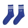 Oem Wholesale Hot Sell High Quality Custom Logo Cotton Branded Mens Sport Socks Unisex Adult Sports Striped A D Socks