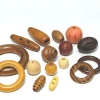 OEM/ODM Garment Wooden Button / Wooden Buckle / Wooden Beads Ring