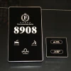 OEM&ODM luxury electronic hotel room door number plate with touch doorbell