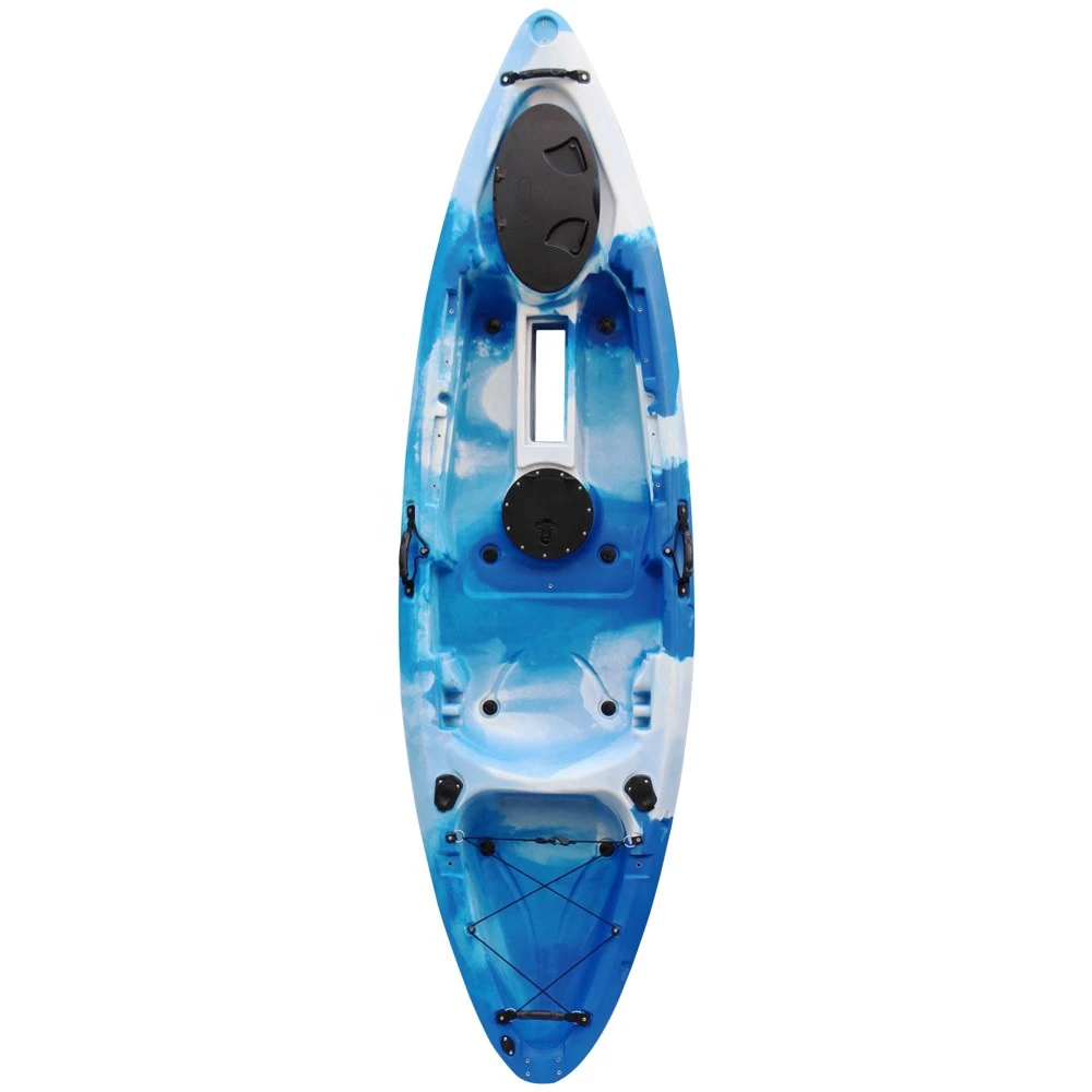 one person single sit on top power drive fishing canoe hdpe kayak with pedal