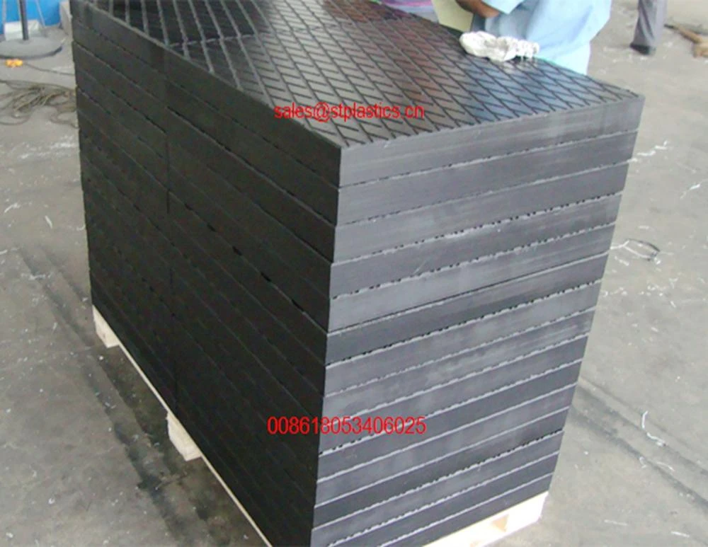 pad outrigger / UHMWPE  HDPE  Recycled  Black crane outrigger pads used outrigger pads protect road  best quality lowest price from China