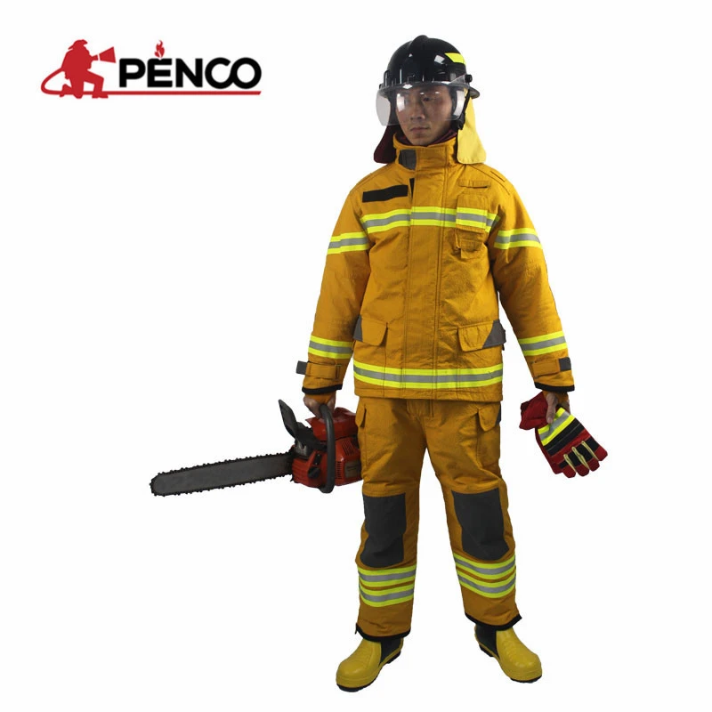 PBI Factory price hot sale style fireman firefighter suit for firefighting