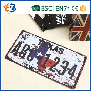 Personalized Metal Nameplate for Car License Plate