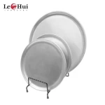 pizza pans Round15 inch Aluminium Metal Pizza Baking Tray Pan without Hole pizza dish plate
