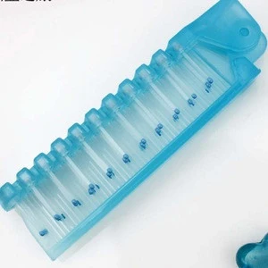 plastic double-sided-vent pocket foldable travel hair comb