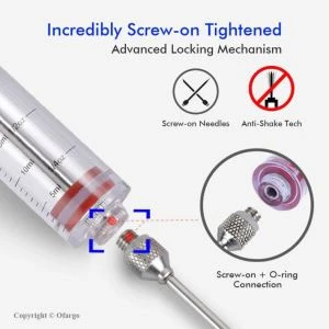 Plastic Marinade Injector Syringe with Screw-on Meat Needle for BBQ Grill