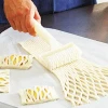 Plastic pie pizza decorating pastry lattice rolling cutter roller tool