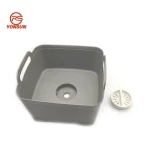 Plastic Portable kitchen storage basket tray basin with drain plug Food filter Fruit and vegetable colander for camping tools