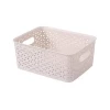 plastic Pure rattan storage basket without cover