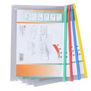 Plastic Zipper Pen File Document Mesh Folders Pockets Stationary Bags for School Office