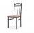 Import Popular contemporary style wooden metal 4 chairs dining room set from China