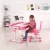 Import Popular usage children furniture sets Pink kids desk and chair from China